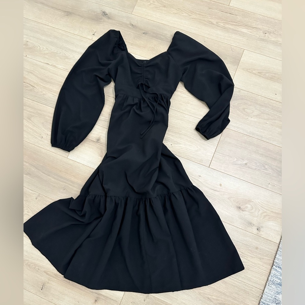GiGiO USA Womens Black Long Sleeve Maxi Dress - Like New Size Small